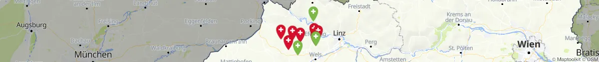 Kartenansicht für Apotheken-Notdienste in der Nähe von Eschenau im Hausruckkreis (Grieskirchen, Oberösterreich)